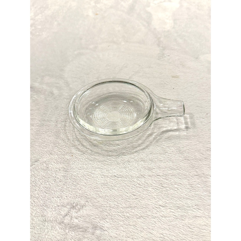 VTG Pyrex 601-C clear glass replacement lid "Grab It" cookware 5.5 In